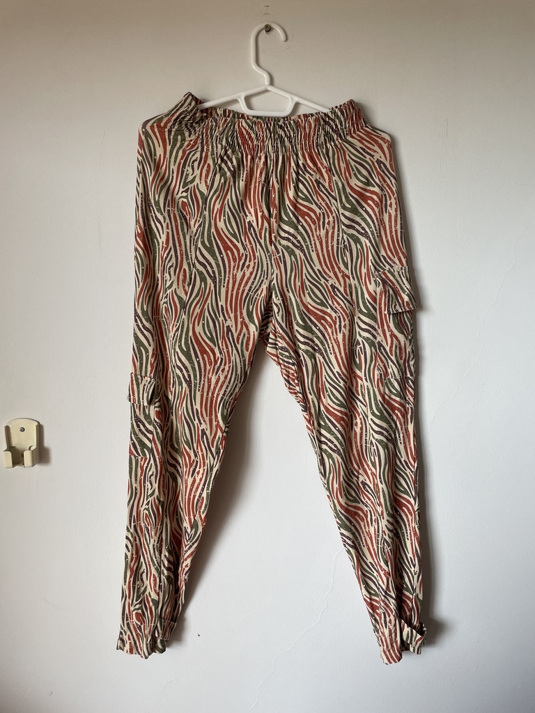 [MODFETIUSA0097] Pantalon estampado tipo cebra a colores