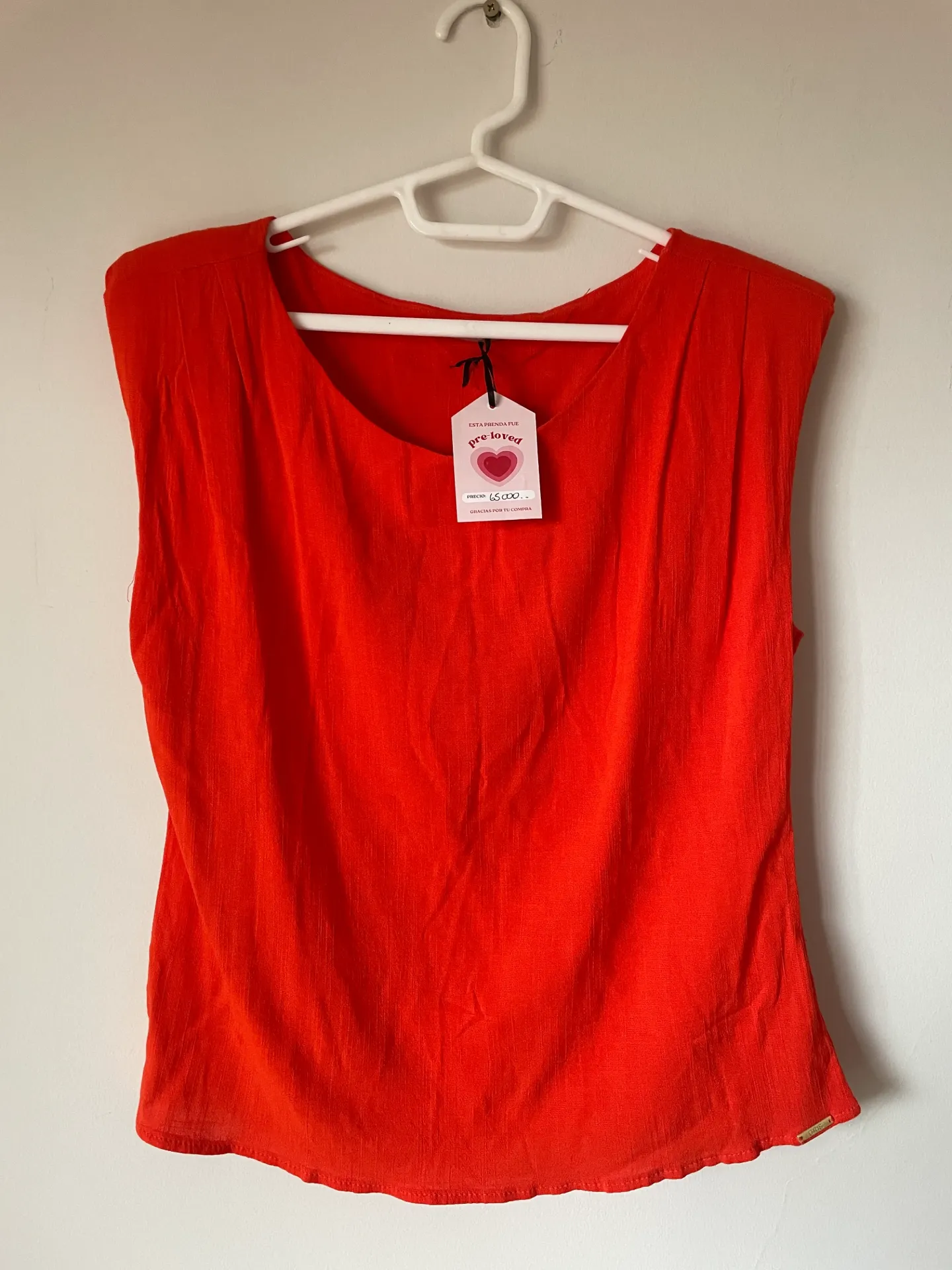 [MODFETIUSA0073] Blusita naranja sin manga