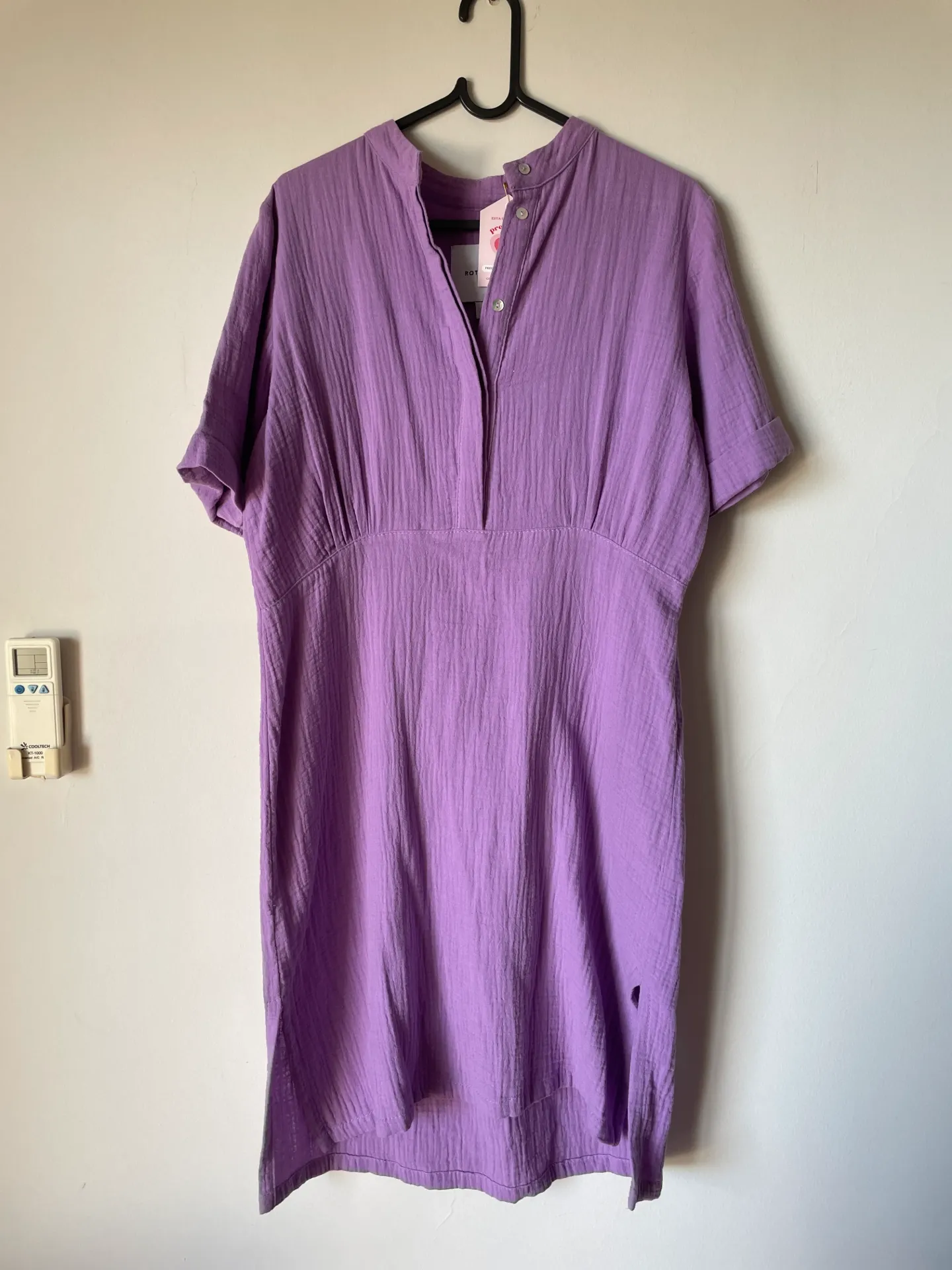 [MODFETIUSA0085] Vestido lila manga corta