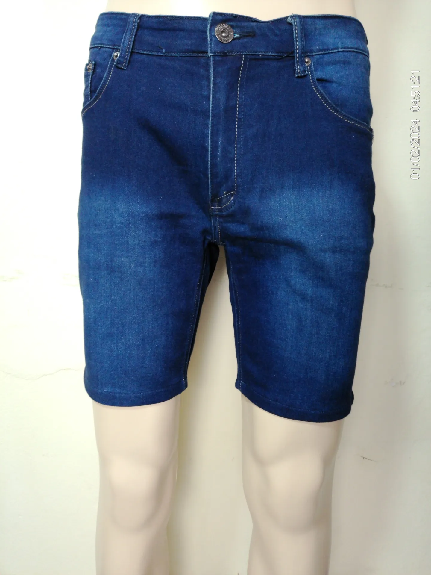 Bermuda jean azul