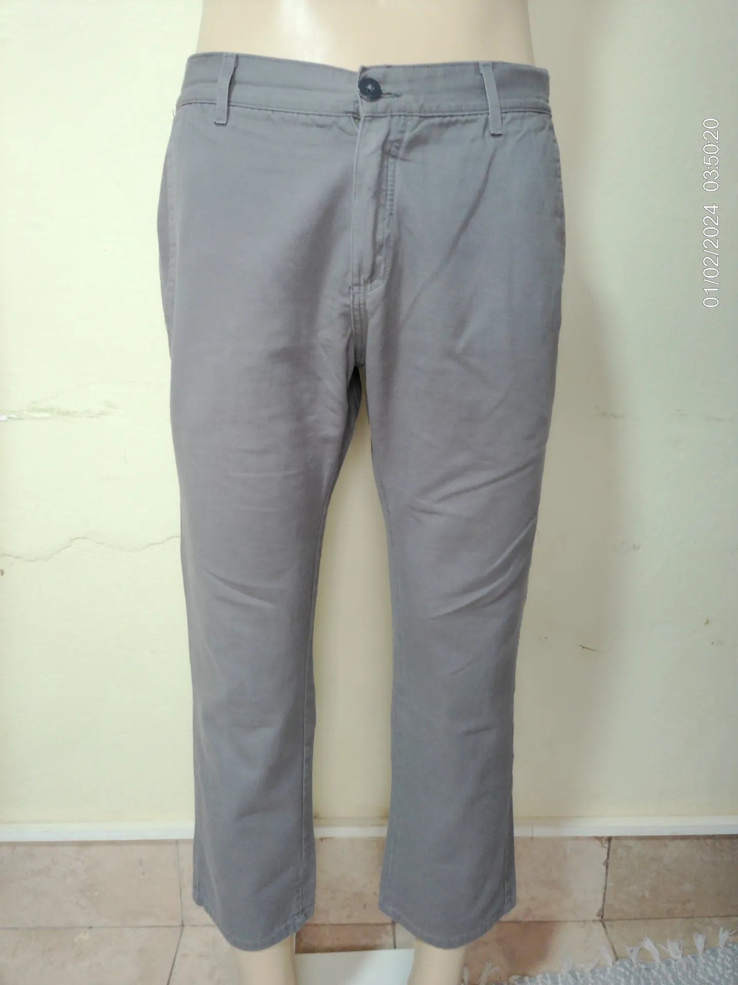 [MODMETIUSA0553] Pantalon de vestir gris