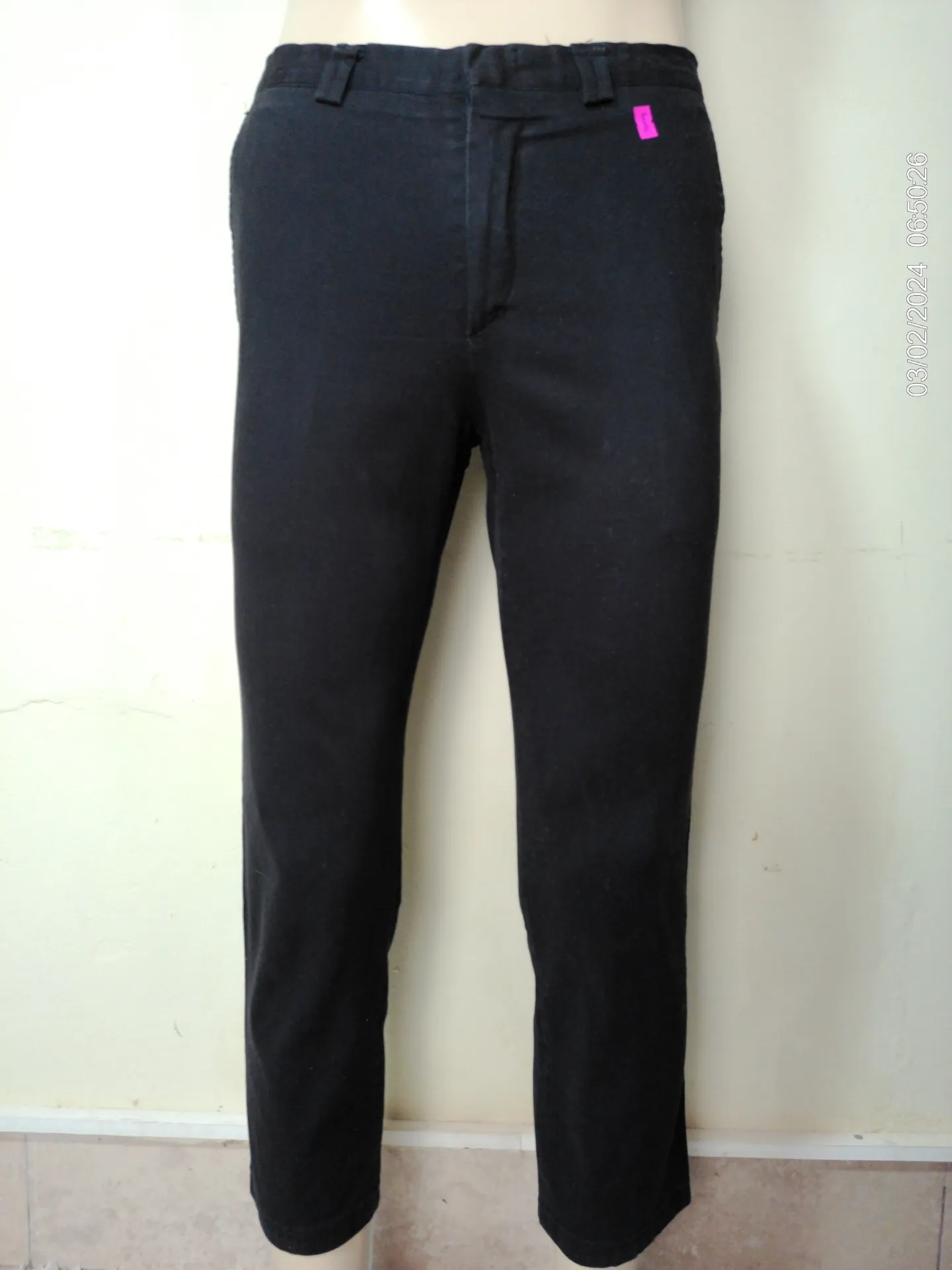 [MODMETIUSA0520] Pantalon de vestir negro