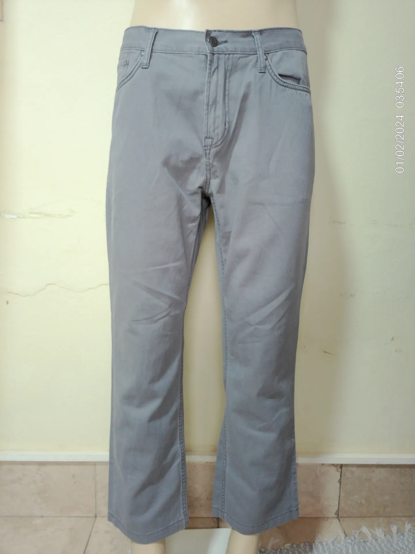 Pantalon jean gris