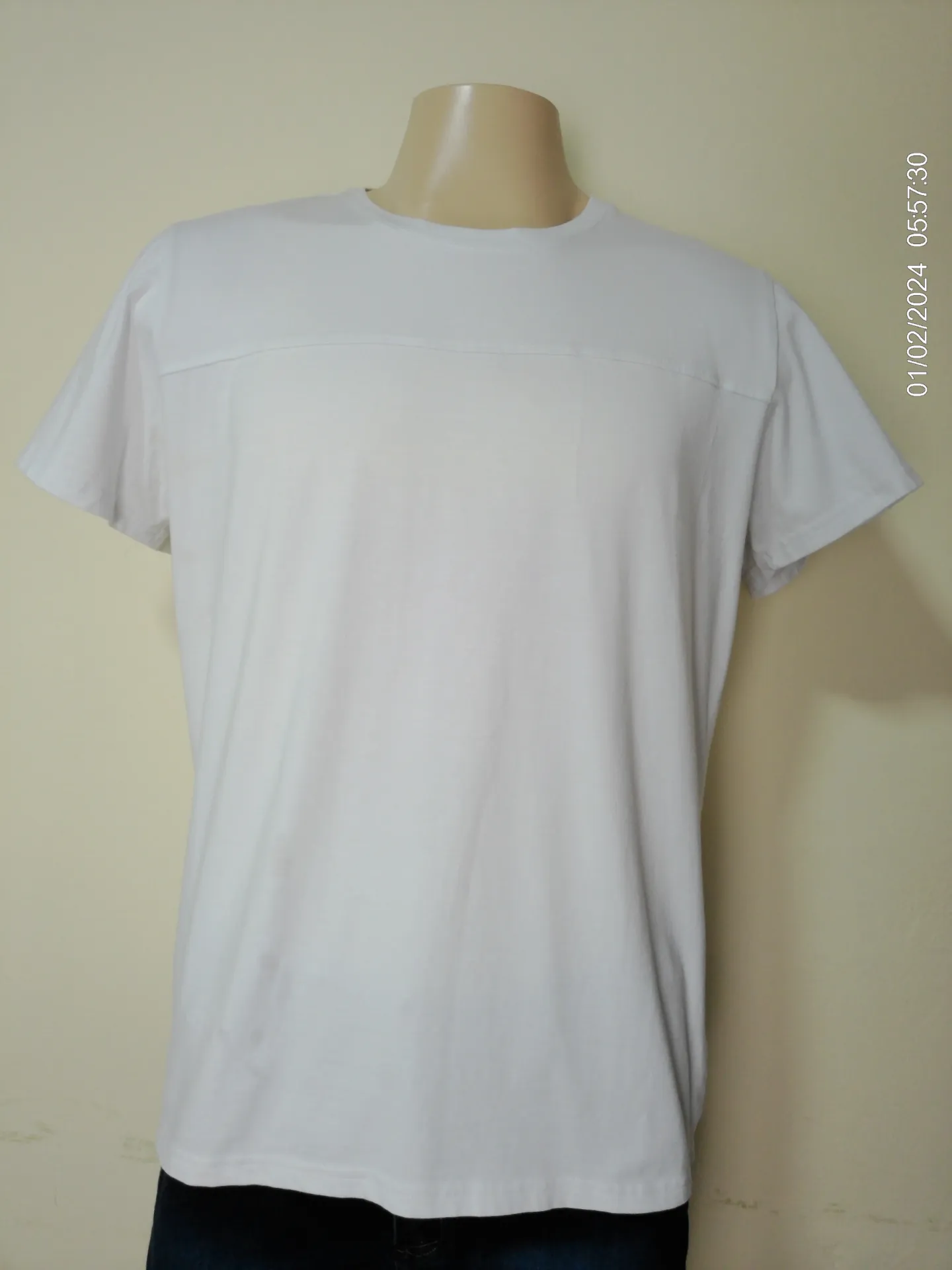 Remera manga corta blanca