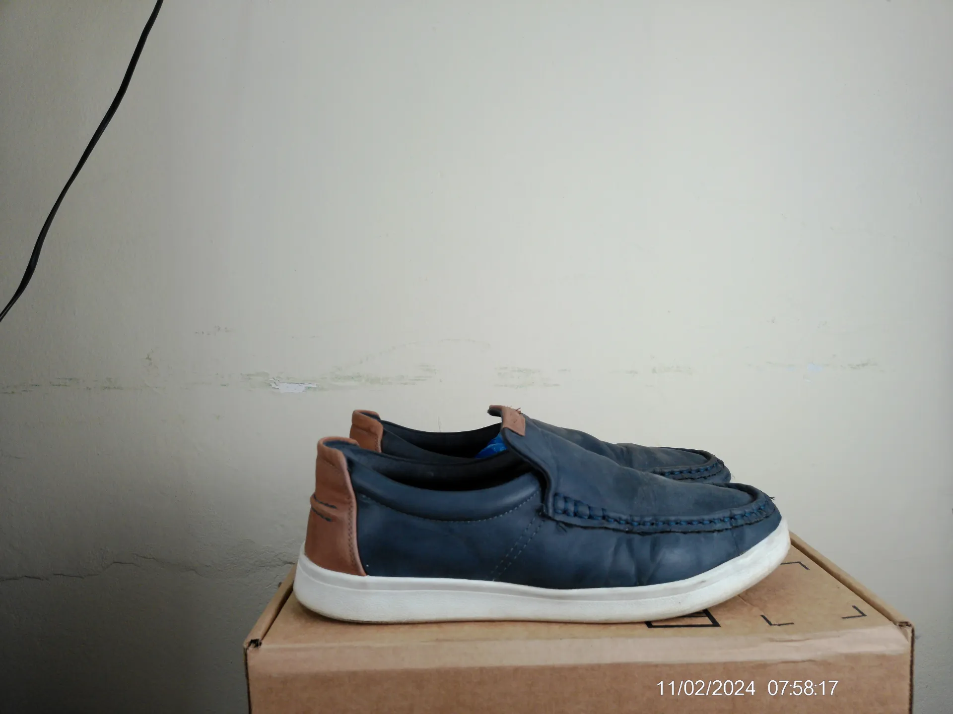 [SHOMETIUSA0566] Zapato azul naútica