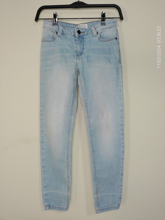 [KIDFETIUSA0368] Pantalon jean celeste claro