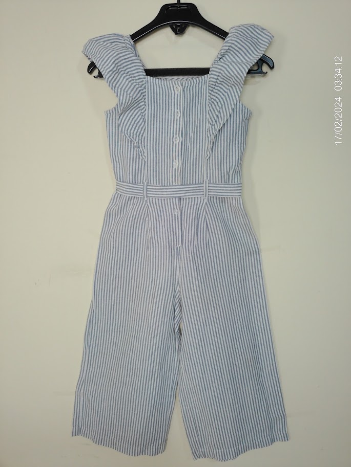 [KIDFETIUSA0376] Enterito sm a rayas celeste y blanco