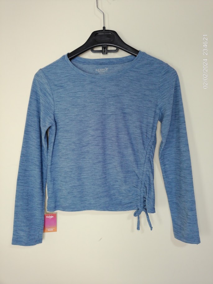 [KIDFETIUSA0392] Remera manga larga celeste