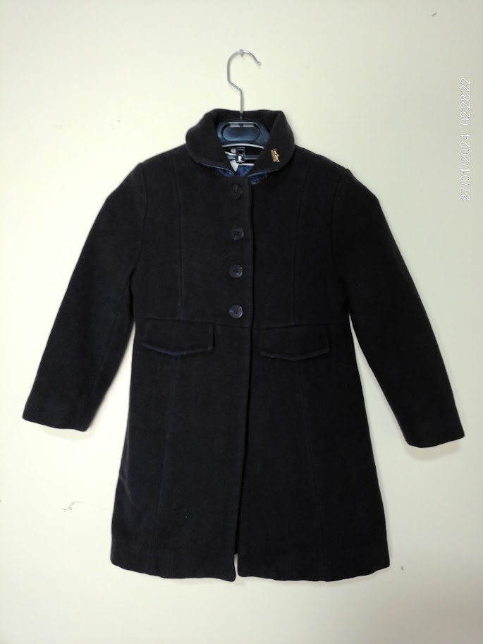 Blazer de lana negro con botones