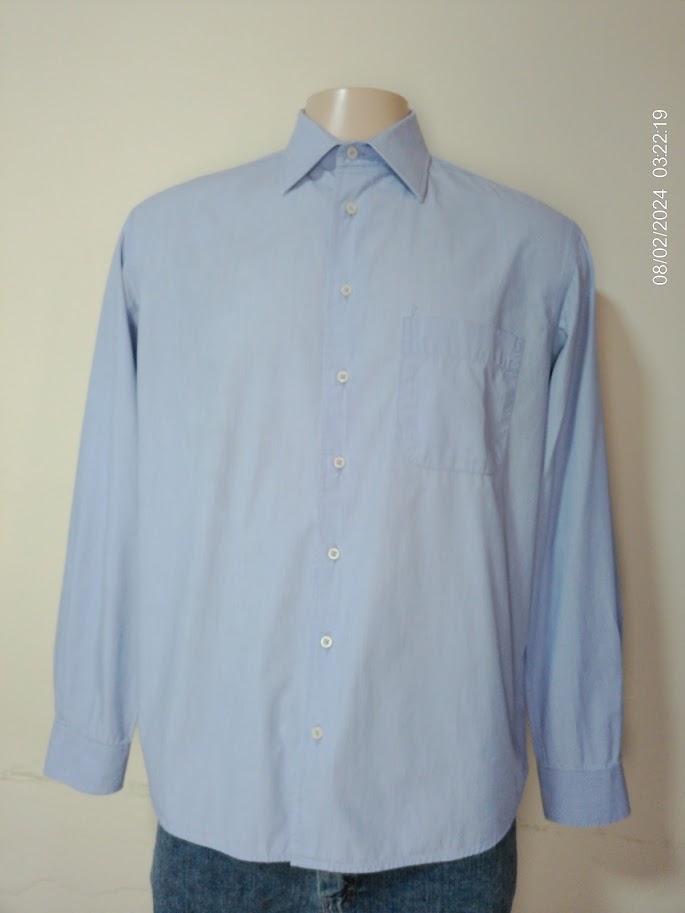 Camisa manga larga celeste