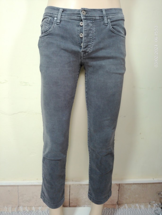[MODMETIUSA0522] Pantalon jean gris oscuro