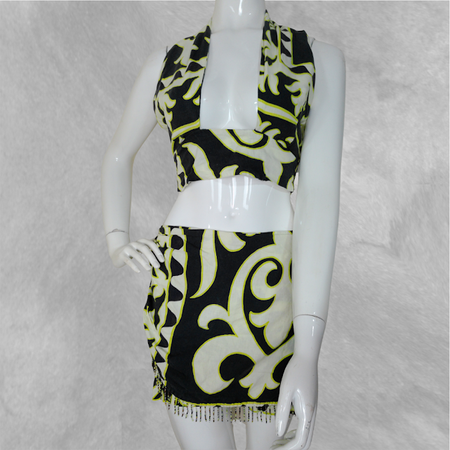 [78] Conjunto Zara verde y negro talle S