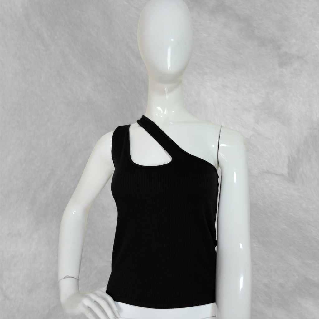 [312] Croptop MNG Sin manga negro talle S