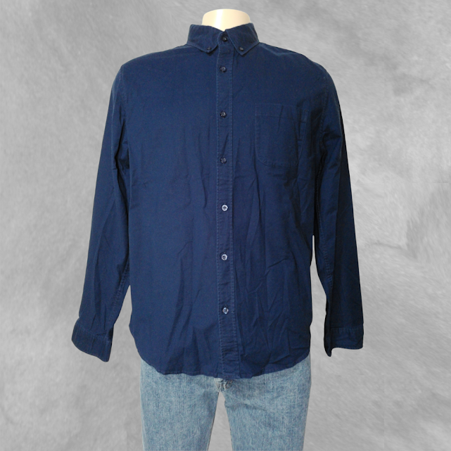 [59] Camisa Aeropostale manga larga azul talle L