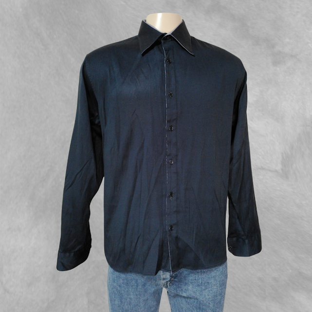 [60] Camisa Aramis manga larga gris talle L