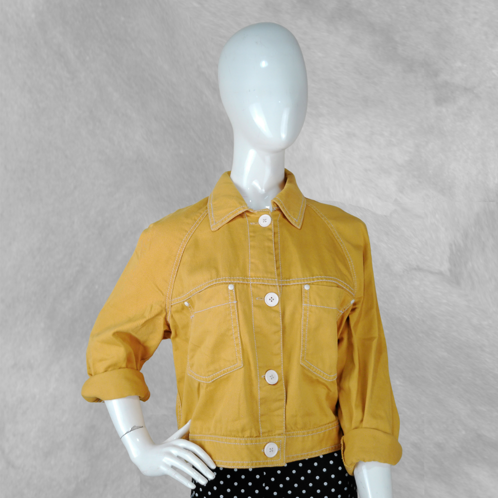 [222] Campera Mostaza Lisa talle M