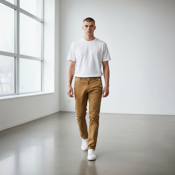 [229] Pantalón Zara Camel Liso talle 42
