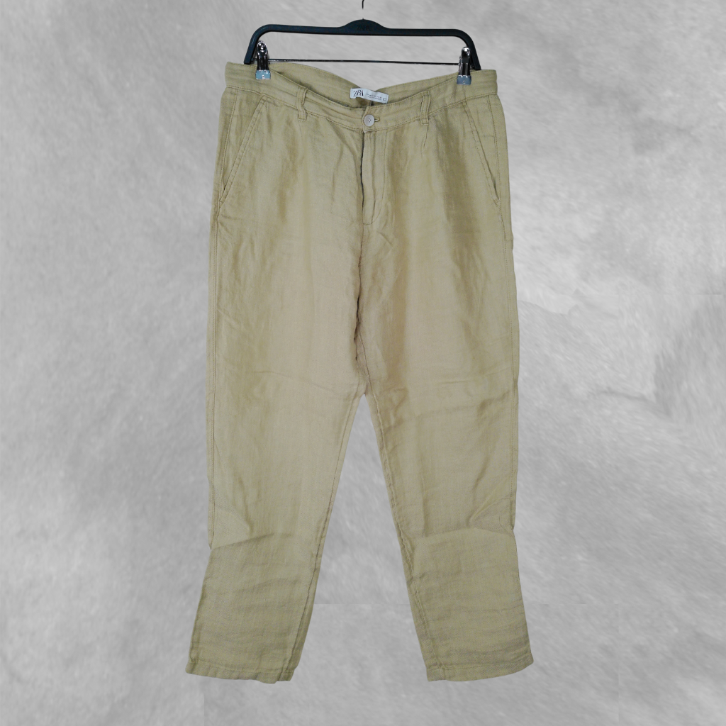 [231] Pantalón Verde de lino talle 40