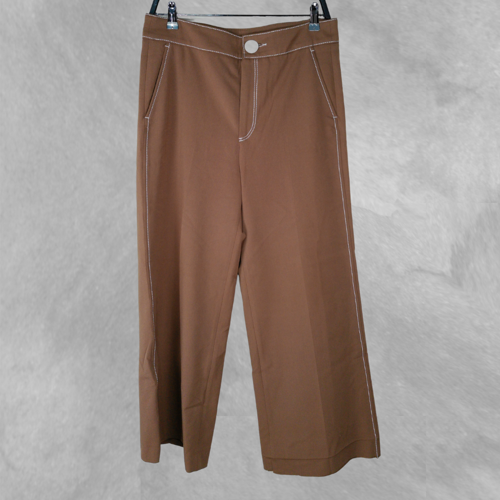 [232] Pantalón Zara Marrón Liso talle M