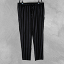 Pantalón Zara Negro y blanco Rayado talle M tipo babucha