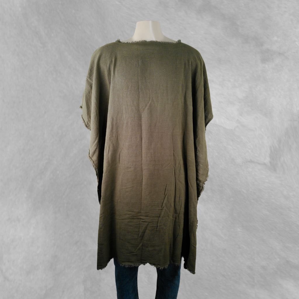 [240] Poncho verde Tejido