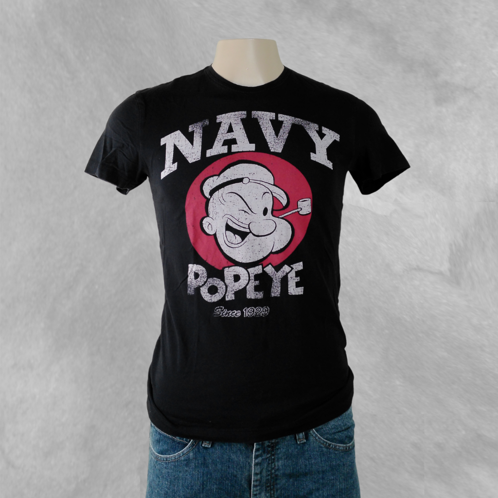 [259] Remera Manga corta Negra talle S Popeye