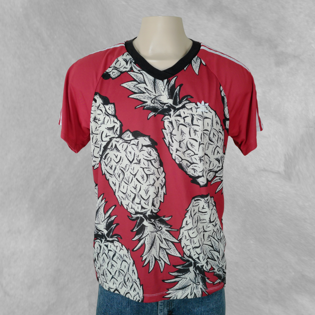 [263] Remera Adidas Manga corta Roja talle M piñas