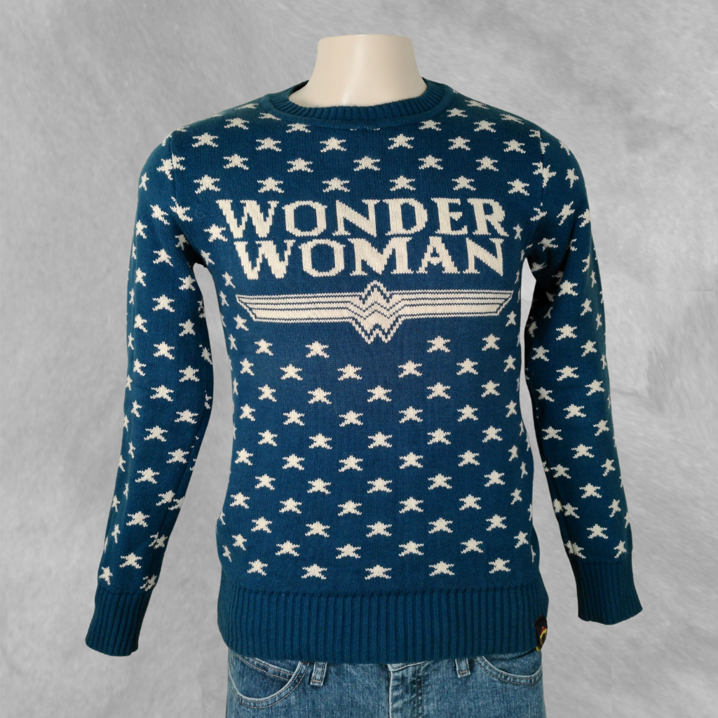 [265] Sweater Azul oscuro talle M Wonder Woman