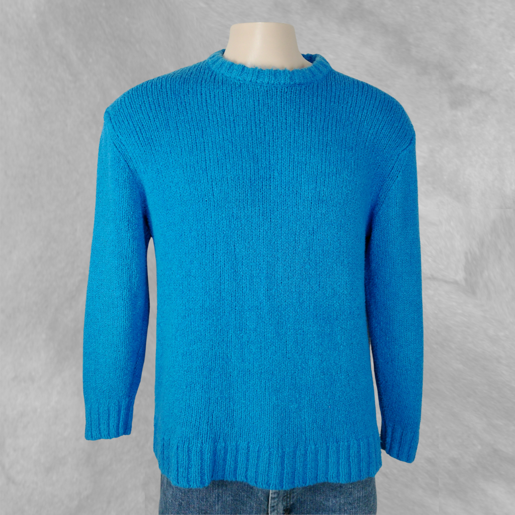 [266] Sweater Zara Azul Liso talle M