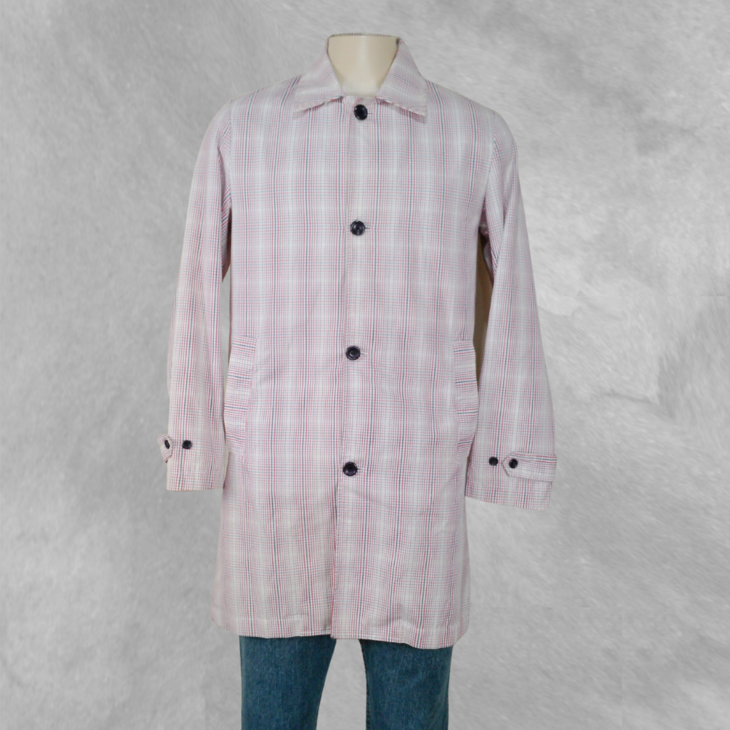 [267] Trench Crudo y Rojo Rayada talle L