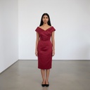 Vestido Calvin Klein sin manga rojo talle M