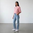 Blusa Aravera manga corta rosa talle M