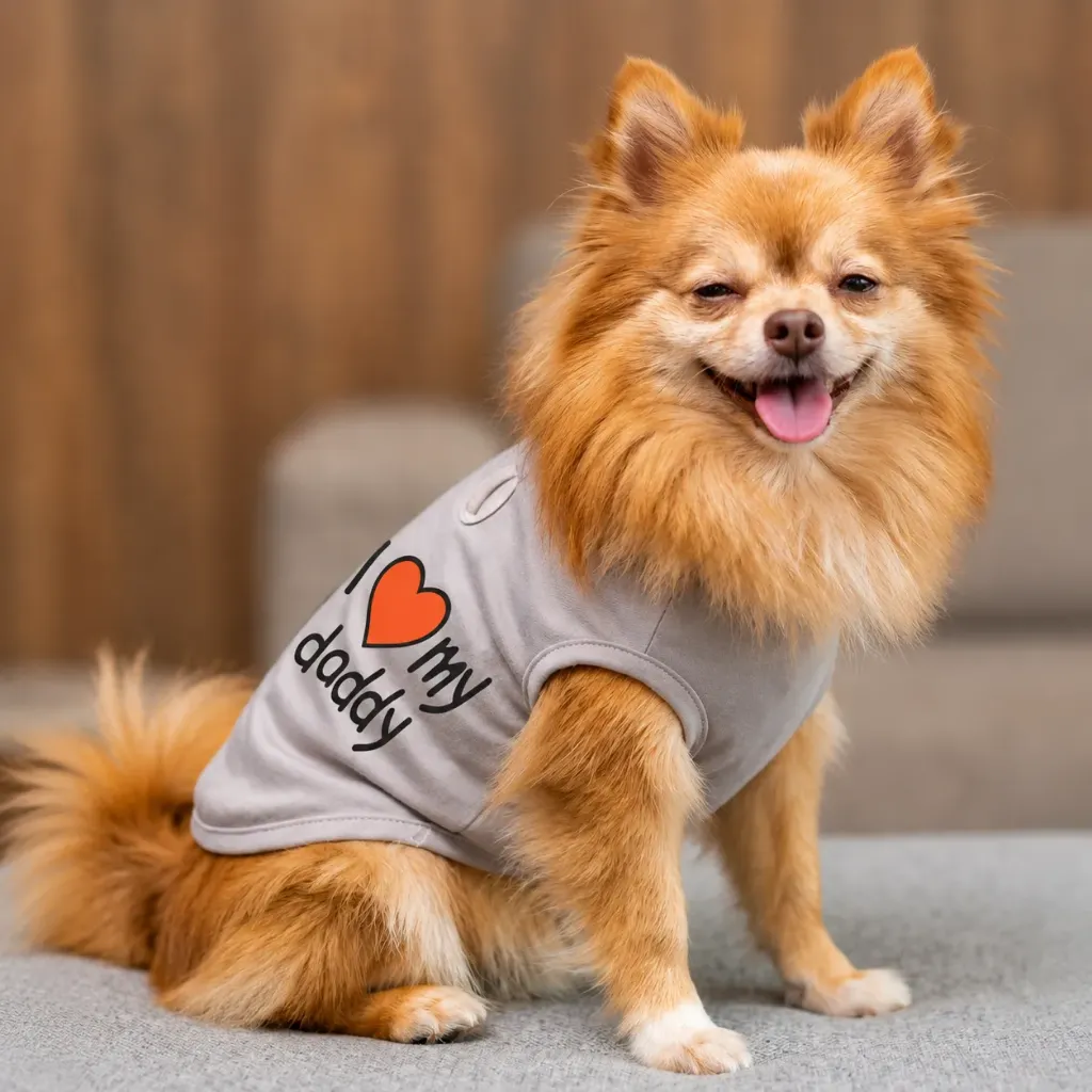 Remera para perros ¨I love my daddy¨