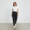 Pantalón Banana Republic negro Desgastado talle XS Tipo Cargo, Ajustable