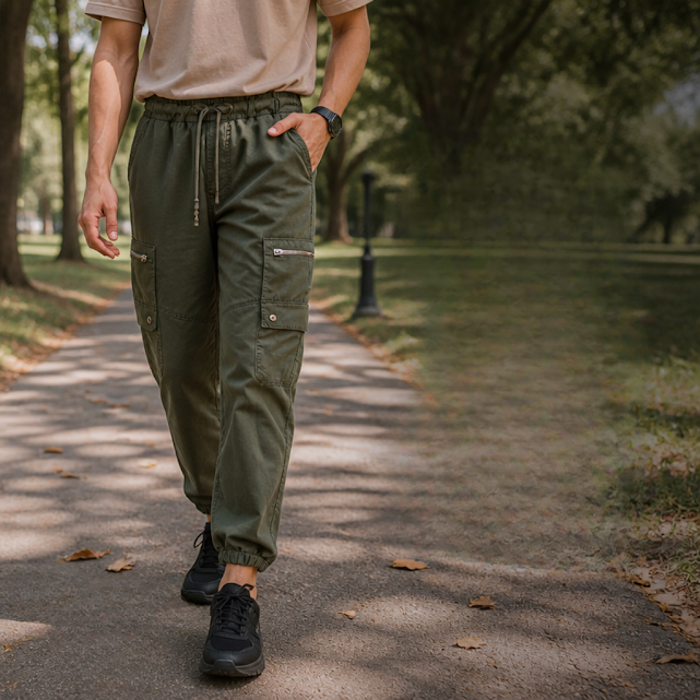 [1653] Pantalón Banana Republic verde militar talle XS Tipo Cargo. Ajustable