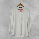 Camisa Maestro manga larga blanco Liso talle XS Sin cuello engomado en mangas