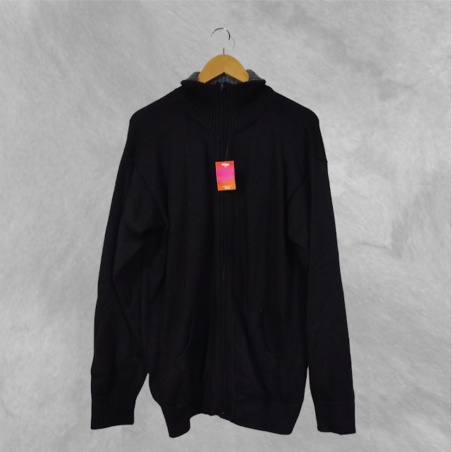 Campera manga larga negro Tejida talle Único De hilo. Largo