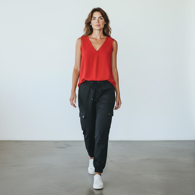 [1707] Blusa Forever21 manga corta naranja talle XS Escote V