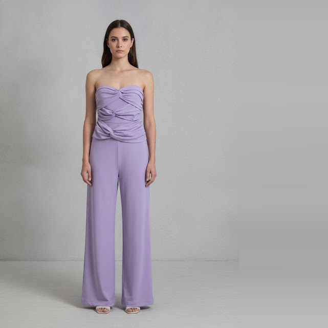 [0037021] Body sin manga lila Liso talle M Dot con lazos enfrente lila pastel
