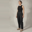 Pantalón larga negro Liso talle 42 Tipo cargo con botones