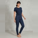 Pantalón largo azul oscuro Lisa talle S Sexwoman con detalles en los hilos tipo calza