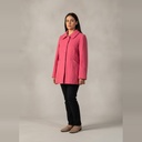 Campera manga larga rosa Liso talle 16 4 botones grandes con bolsillos
