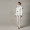 Campera Zara con manga blanca talle 14 Con cierre y detalle y plateado, cuello alto con lentejuelas transparentes