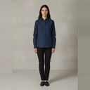Camisa MNG con manga azul oscuro Moteado talle 10 Con puntos azules