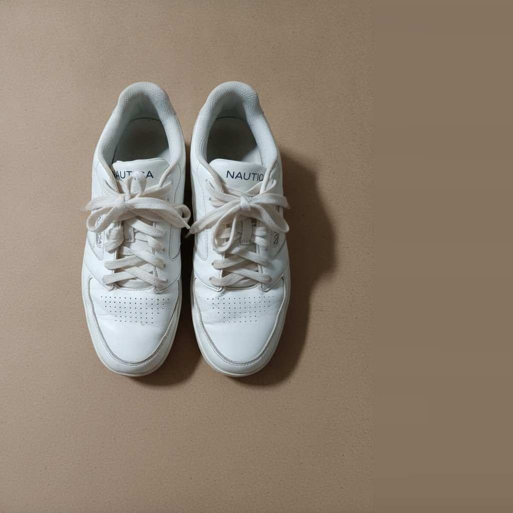 [5024] Calzado Nautica blanco talle 41 con cordones