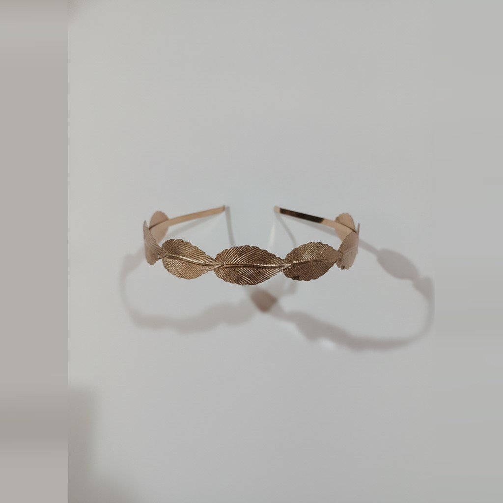 [5054] Accesorio vincha beige