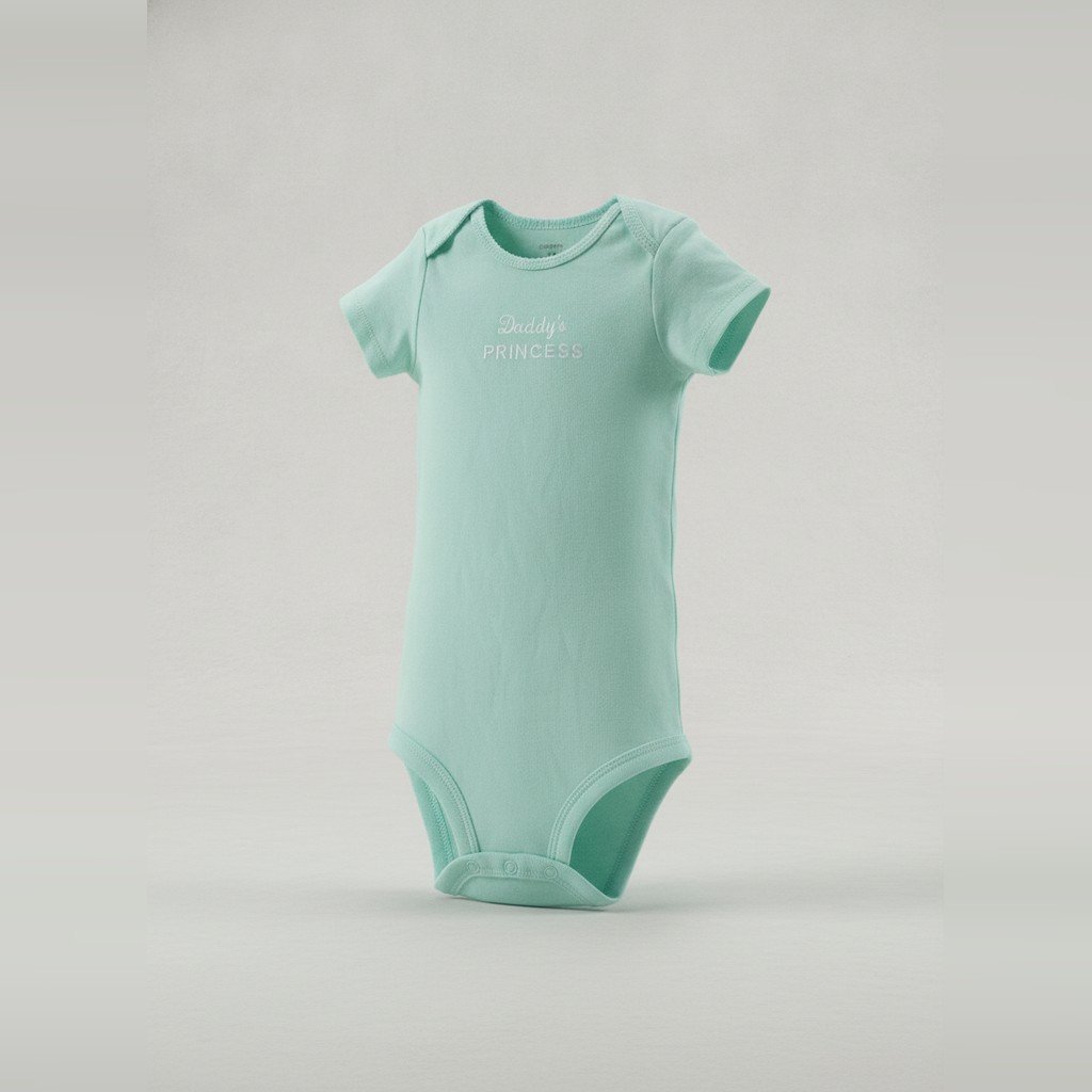 [5356] Body Carter´s manga corta verde pastel liso talle 24M
