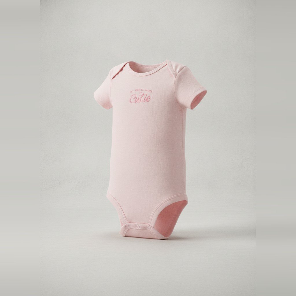 [5385] Body Carter´s manga corta rosa pastel talle 0-6M