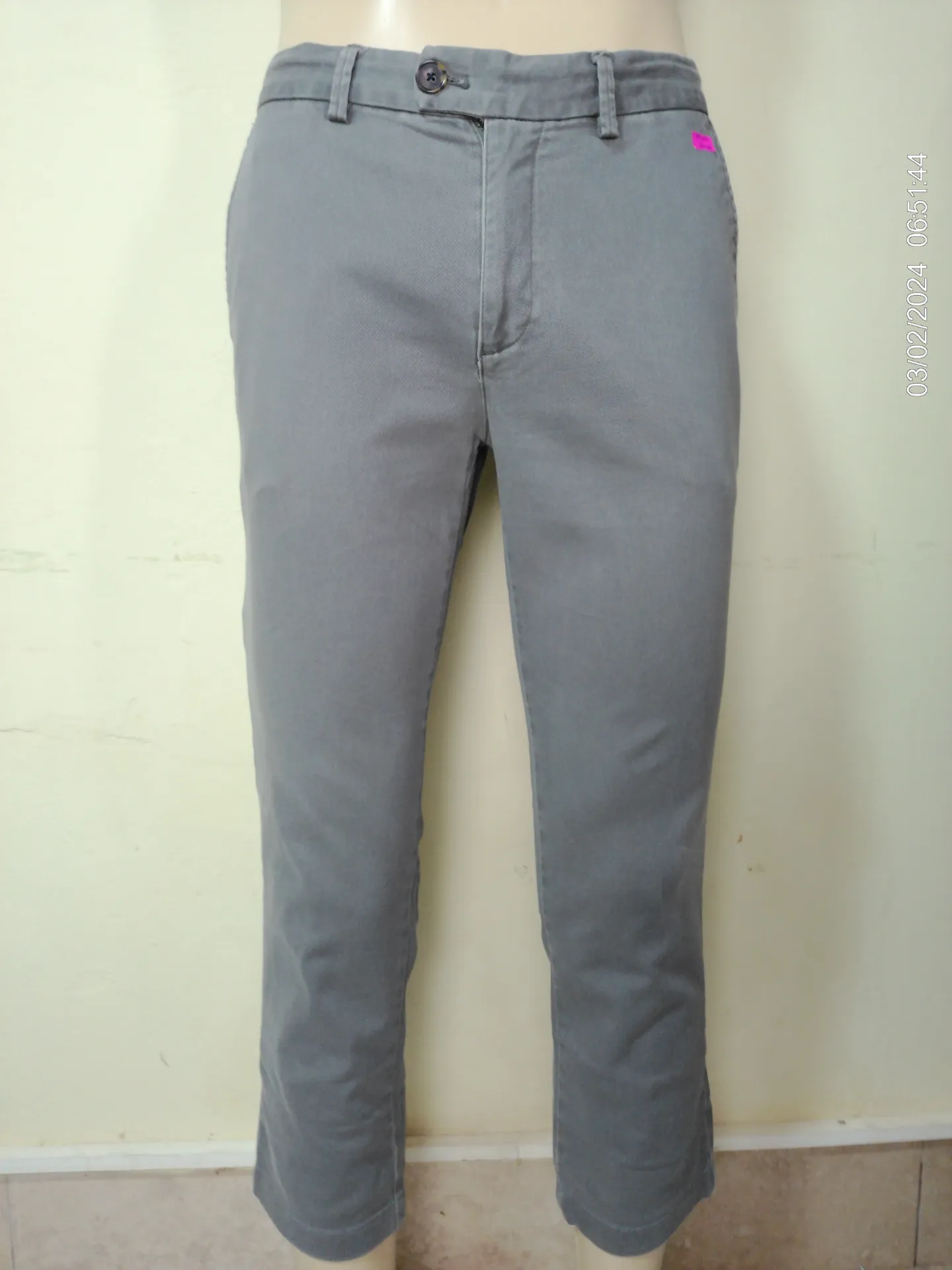 [MODMETIUSA0034] Pantalon de vestir gris claro