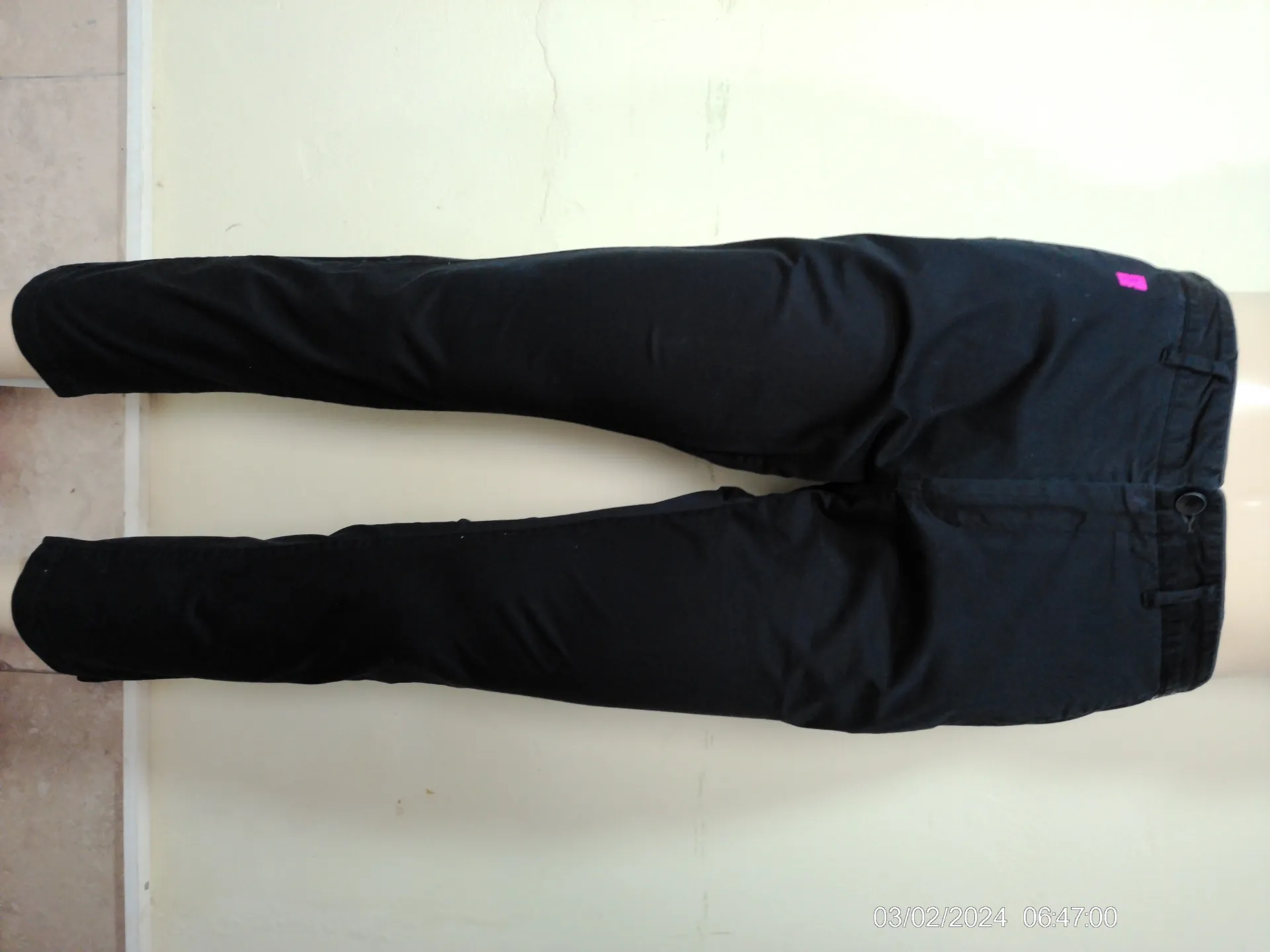 [MODMETIUSA0029] Pantalon de vestir negro